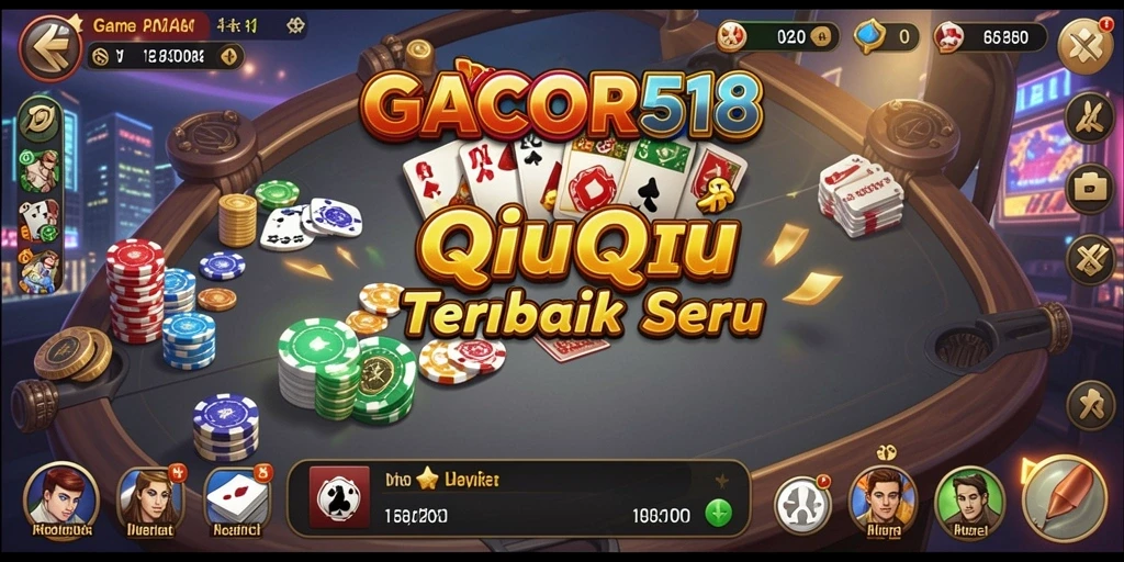 Tampilan gameplay QiuQiu yang seru di GACOR518.