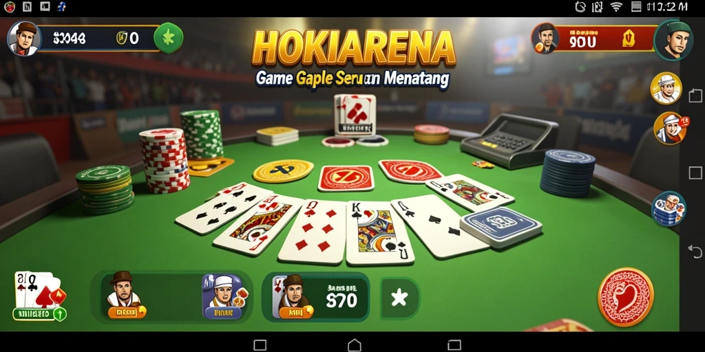 Gameplay HOKIARENA yang menarik dengan grafis menyegarkan dan interaktif.