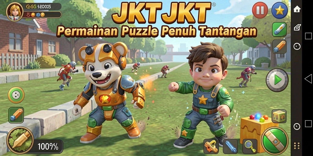 Tampilan gameplay <strong>JKTJKT</strong> yang menarik dan menantang.