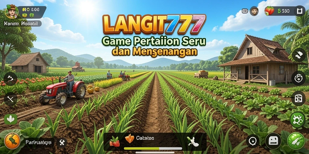 Tampilan screenshot LANGIT777 yang menunjukkan aktivitas pertanian yang seru.