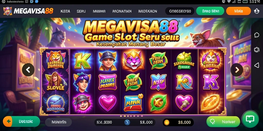 Tampilan menarik dari gameplay MEGAVISA88 yang seru dan mengasyikkan.