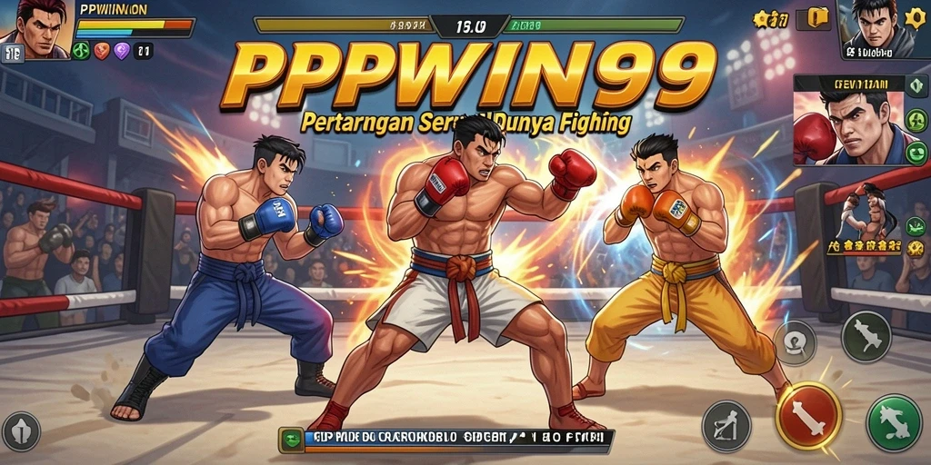 Gameplay PPWIN99 menampilkan aksi pertarungan seru dan karakter yang dinamis.