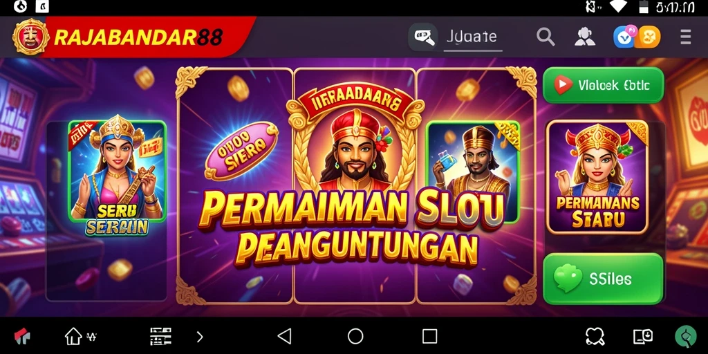 Gameplay menarik dari aplikasi Slot RAJABANDAR88 dengan visual yang menawan.