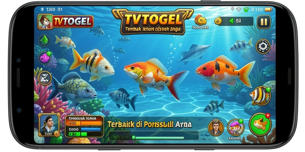 Screenshot menampilkan gameplay Tembak Ikan yang menakjubkan di TVTOGEL.
