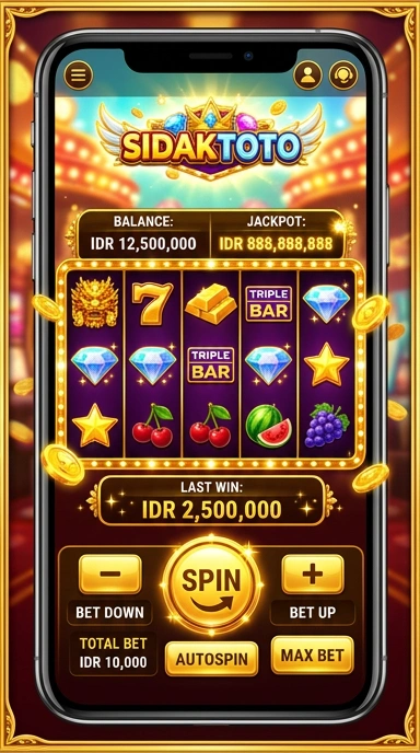 Tampilan antarmuka sidaktoto yang sederhana dan user-friendly.